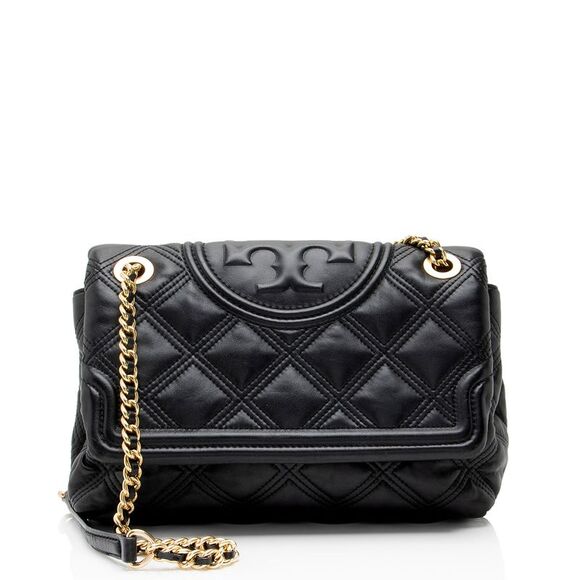 Tory Burch Handbags - Tory Burch Quilted Leather Fleming Soft Shoulder Bag